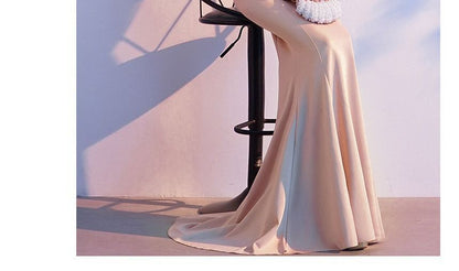 Mermaid Lace Gown V-Neck Long-Sleeve Evening