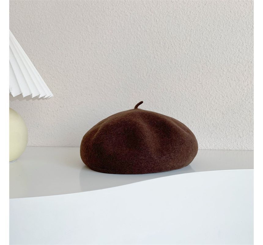 Plain Wool Beret