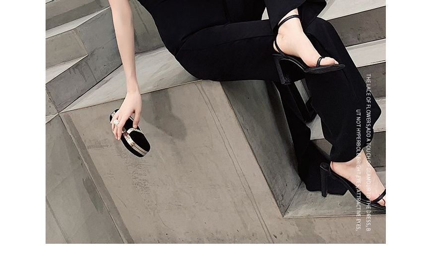 Sleeveless Plain A-Line Cocktail Dress / Ruffle Trim Camisole Top / Wide Leg Pants / Set