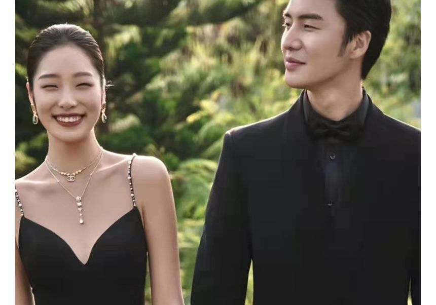 Spaghetti Strap Plain Sheath Evening Gown