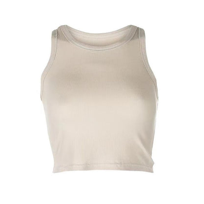 Plain Cropped Tank Top