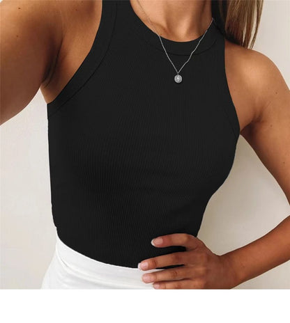 Plain Cropped Tank Top