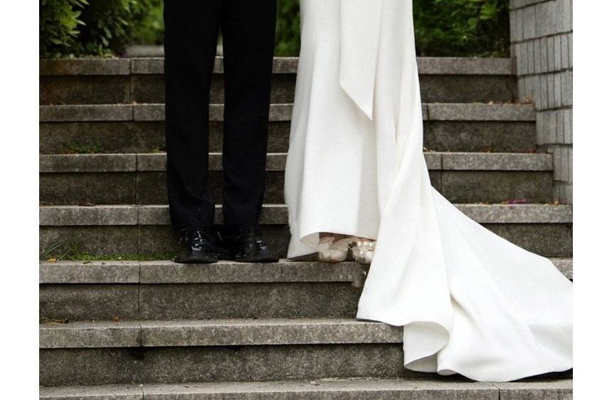 Gown Strapless Wedding Bow Mermaid Plain