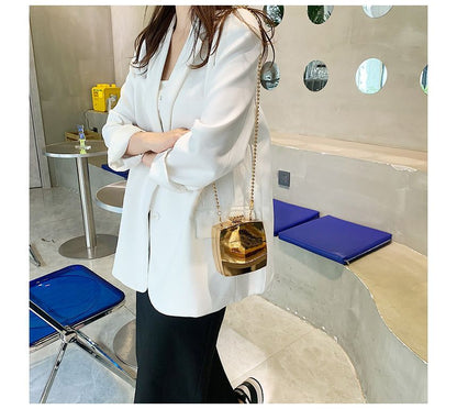 Chain Strap Box Crossbody Bag