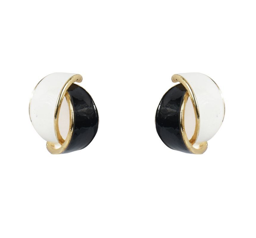 Curve Glaze Alloy Earring