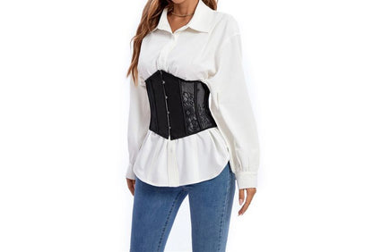 Lace Hook-and-Eye Corset Belt