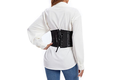 Lace Hook-and-Eye Corset Belt