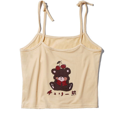 Camisole-Top mit Cartoon-Print