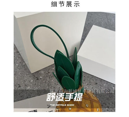 Pineapple Shaped Crossbody Box Bag