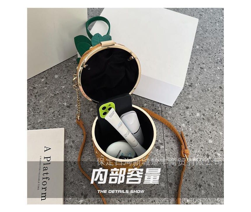 Pineapple Shaped Crossbody Box Bag