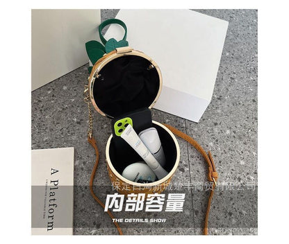 Pineapple Shaped Crossbody Box Bag