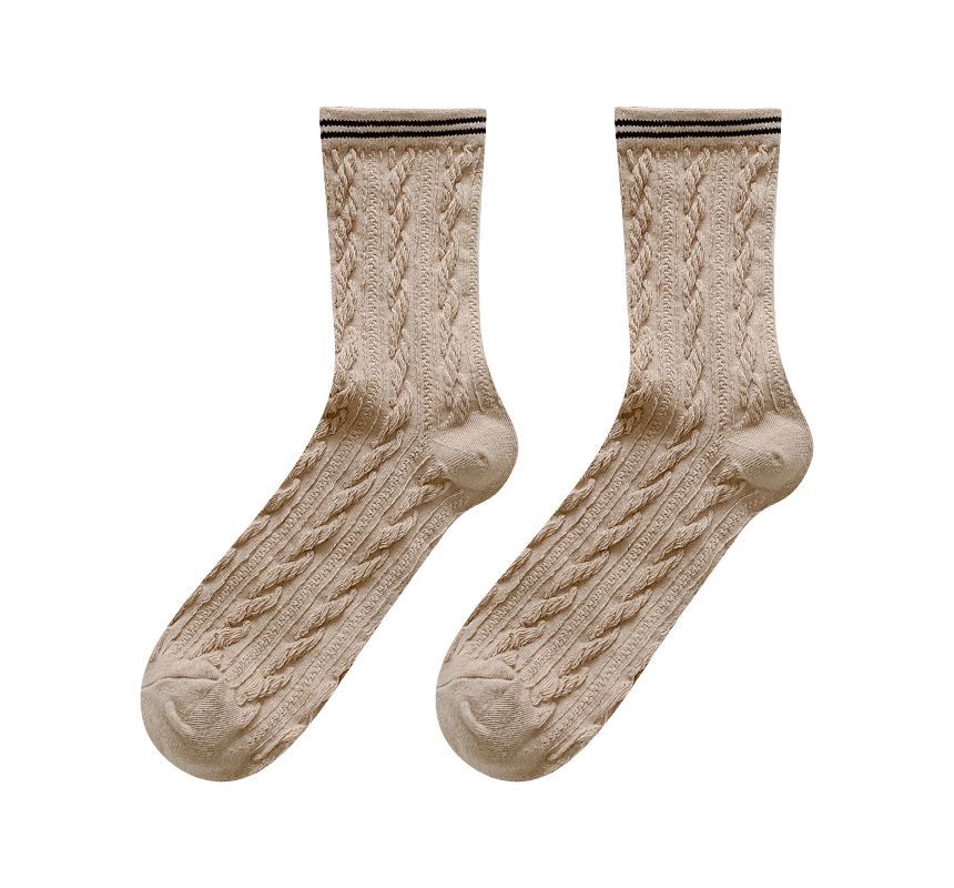 Set of 2 / 4: Contrast Trim Socks