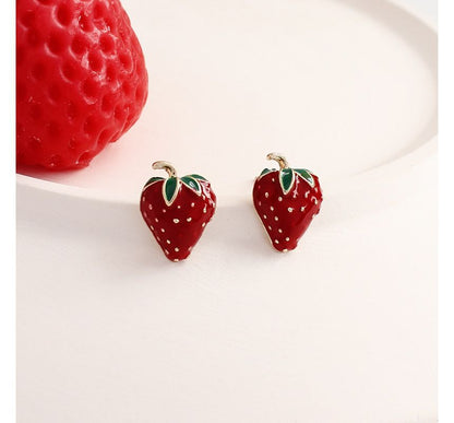 Strawberry Alloy Earring
