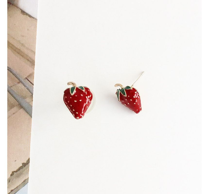 Strawberry Alloy Earring