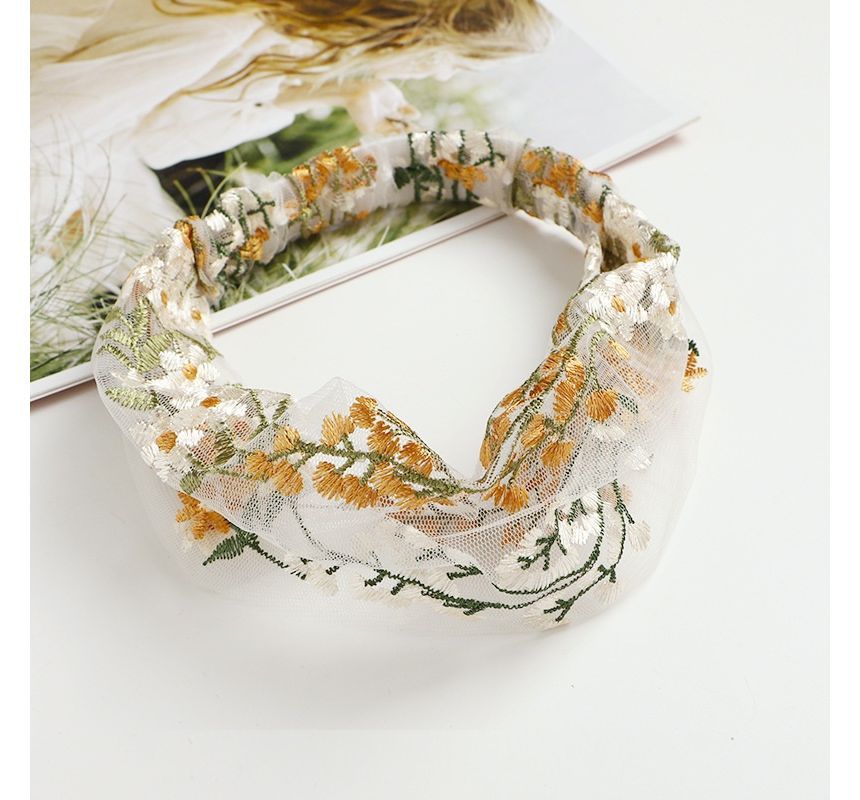 Flower Lace Face Wash Headband