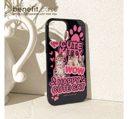 Cat Lettering Phone Case
