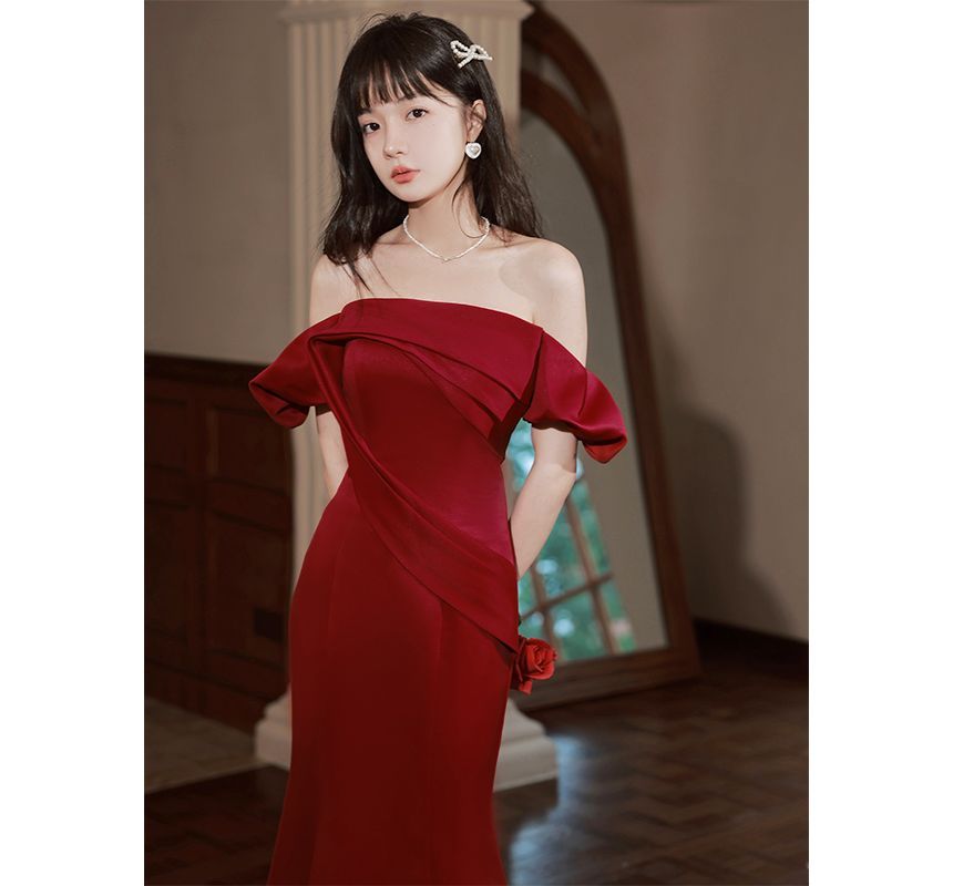 Mermaid Evening Off-Shoulder Gown