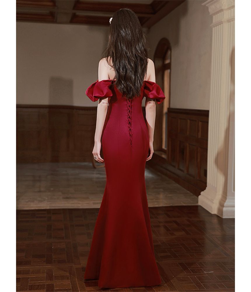 Mermaid Evening Off-Shoulder Gown