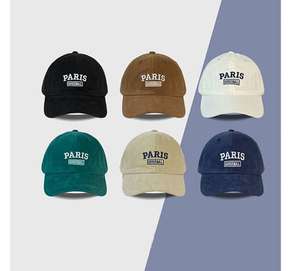 Baseball Cap Embroidered Lettering