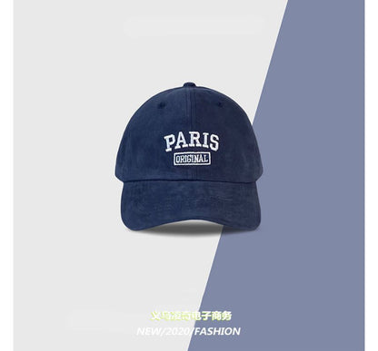 Baseball Cap Embroidered Lettering
