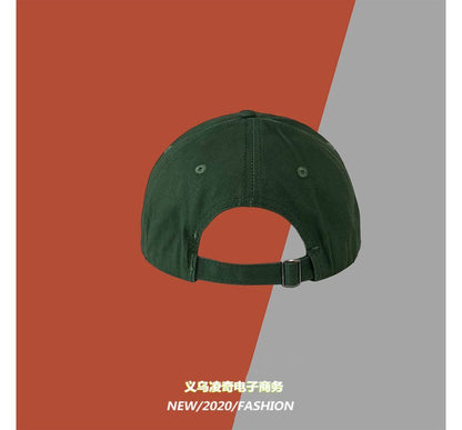 Embroidered Lettering Cap Baseball