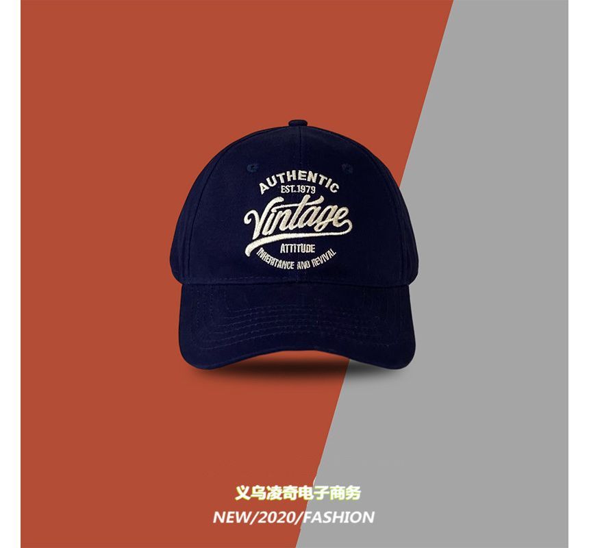 Embroidered Lettering Cap Baseball