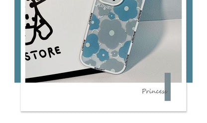 Flower Bead Chain Transparent Phone Case