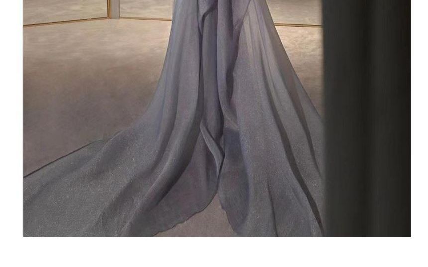 Lace Mermaid Gown Off-Shoulder Evening Paneled