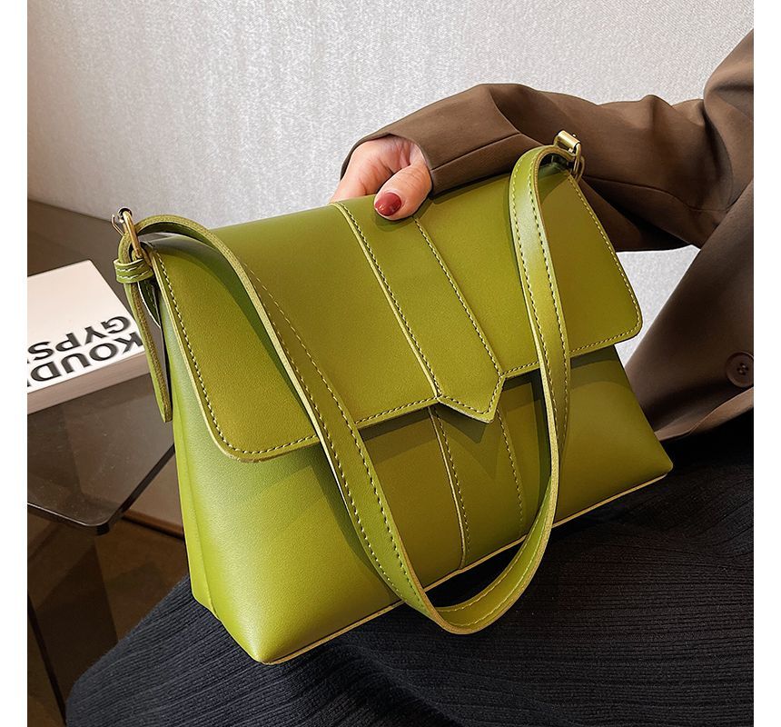 Shoulder Leather Faux Bag