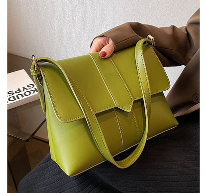 Shoulder Leather Faux Bag