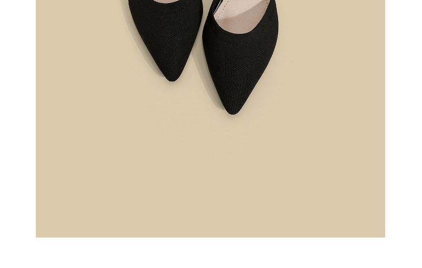 Pointy-Toe Ankle Strap Chunky Heel Sandals