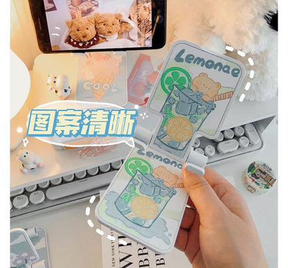 Floral Retractable Desktop Phone Stand