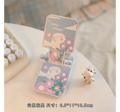 Floral Retractable Desktop Phone Stand