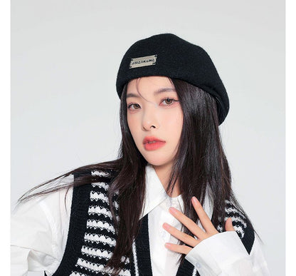 Tag Detail Plain Beret