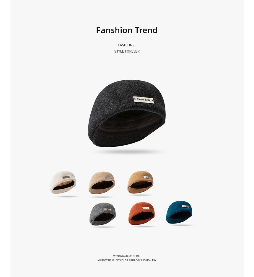 Tag Detail Plain Beret