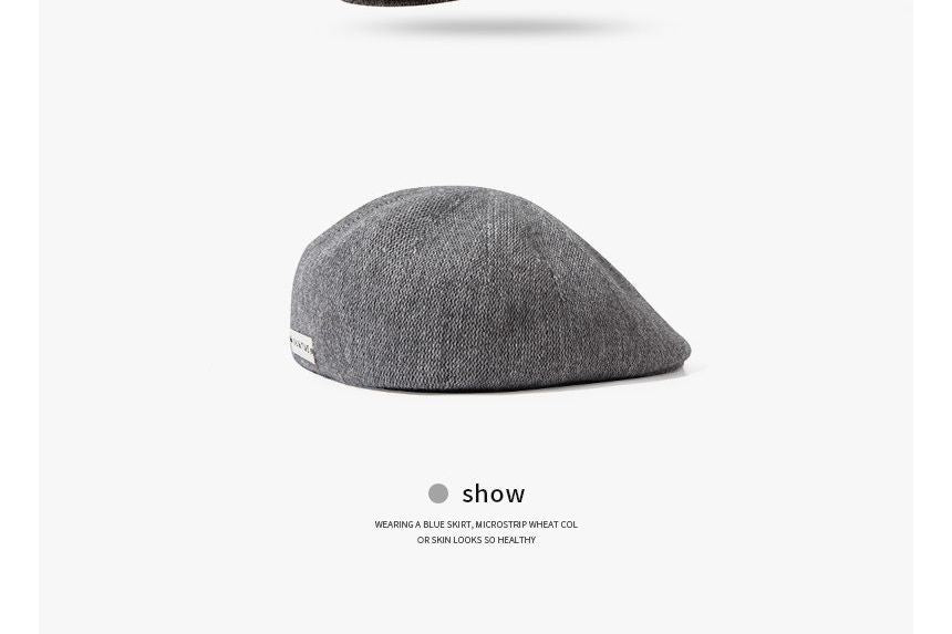 Tag Detail Plain Beret