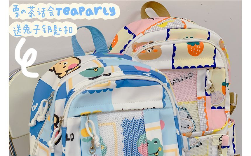 Lightweight Cartoon Print Backpack