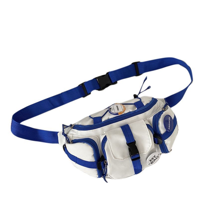 Buckled Nylon Waist Bag / Badge / Set