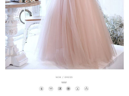 Gown A-Line Cap-Sleeve Plain Beaded Evening