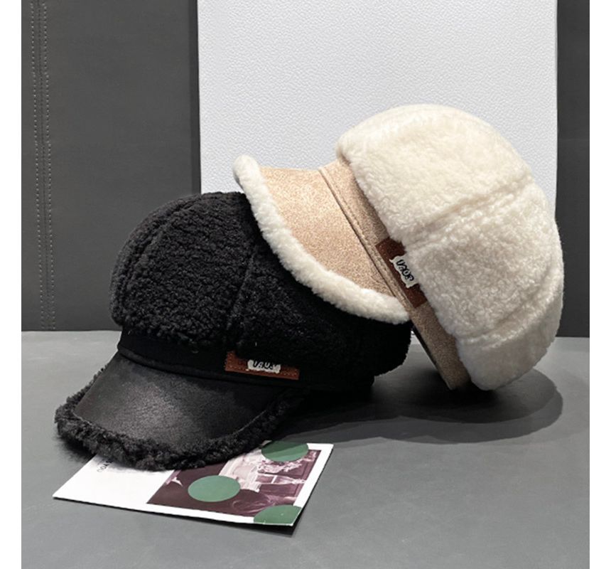 Fleece Newsboy Cap