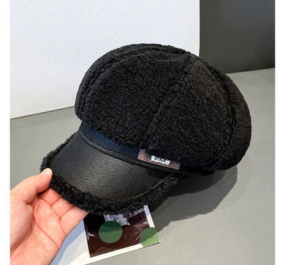 Fleece Newsboy Cap