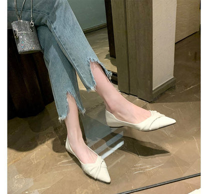 Knotted Pointed-Toe Flats