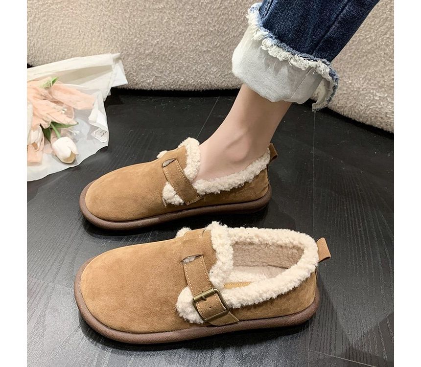 Trim Fluffy Moccasins