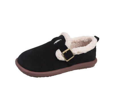 Trim Fluffy Moccasins