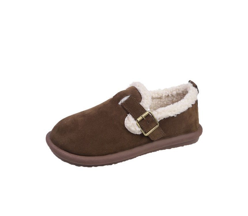Trim Fluffy Moccasins