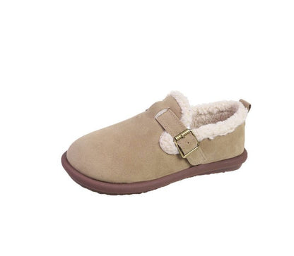 Trim Fluffy Moccasins