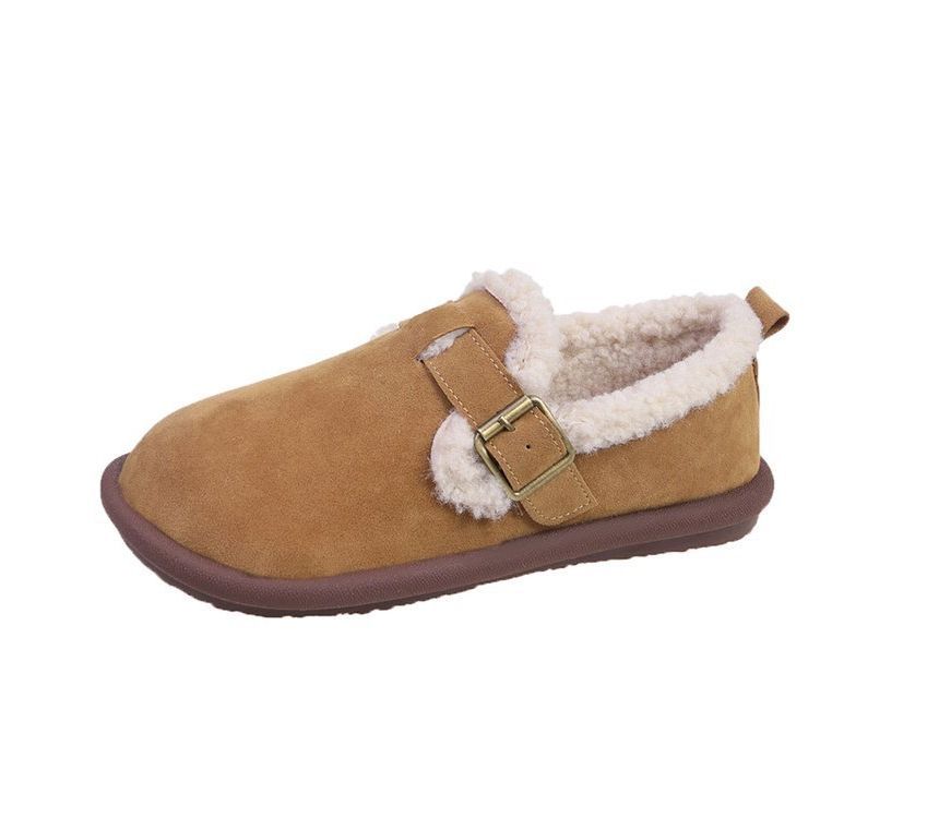 Trim Fluffy Moccasins