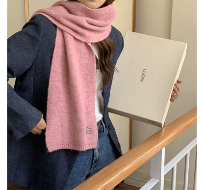 Scarf Rabbit Embroidered