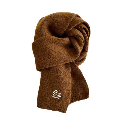 Scarf Rabbit Embroidered