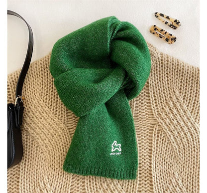 Scarf Rabbit Embroidered